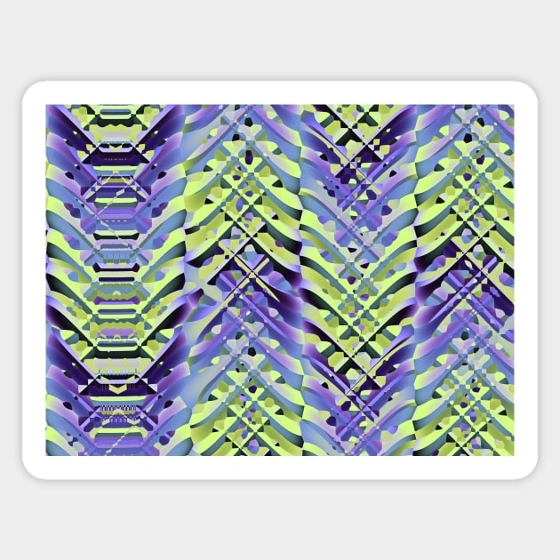 Yellow and Purple Abstract Texture Sticker by pinkal